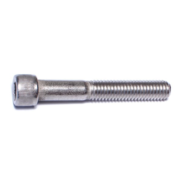 Midwest Fastener 3/8"-16 Socket Head Cap Screw, Socket, Plain 18-8 Stainless Steel, 2-1/2 in Length, 4 PK 67847 - main